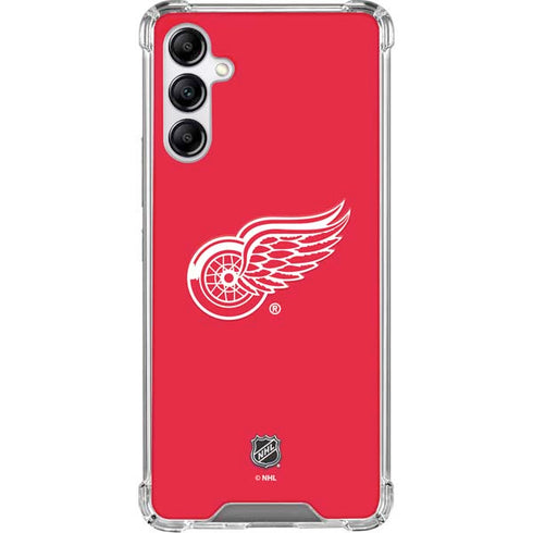 NHL Detroit Red Wings Solid Background Galaxy A15 5G Clear Case